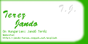 terez jando business card
